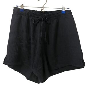 Navy Blue Magazine Women's Solid Basic Drawstring Shorts